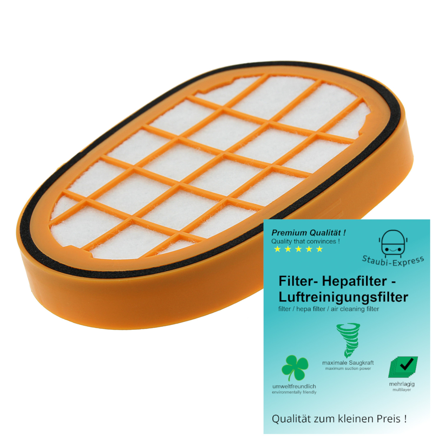 Hepa Filtersystem für Philips FC5005/01 SpeedPro Max 7000 8000er