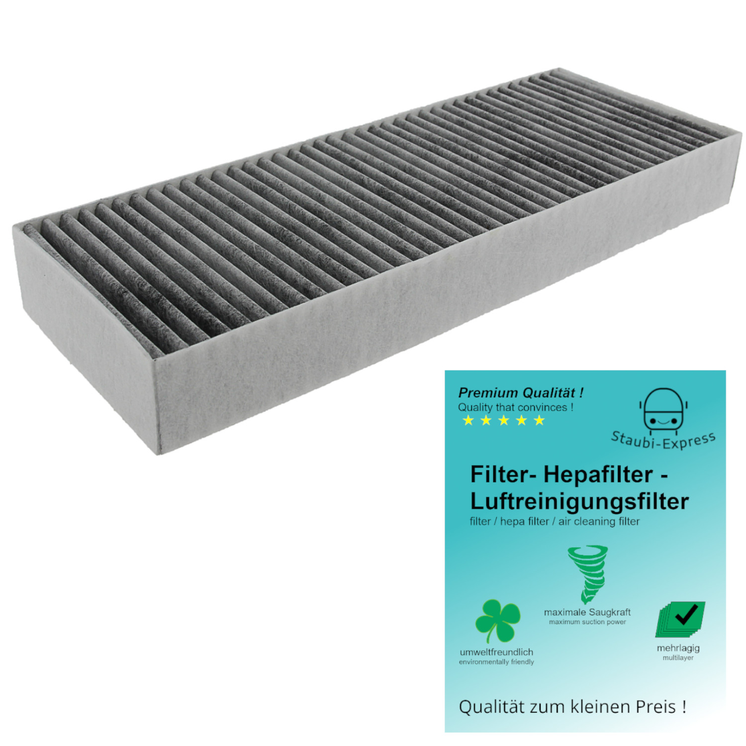 Filtersystem für Bora Kochfeldabzug Basic BAKFS BAKFS-002 BAKF-100  mit Aktivkohle